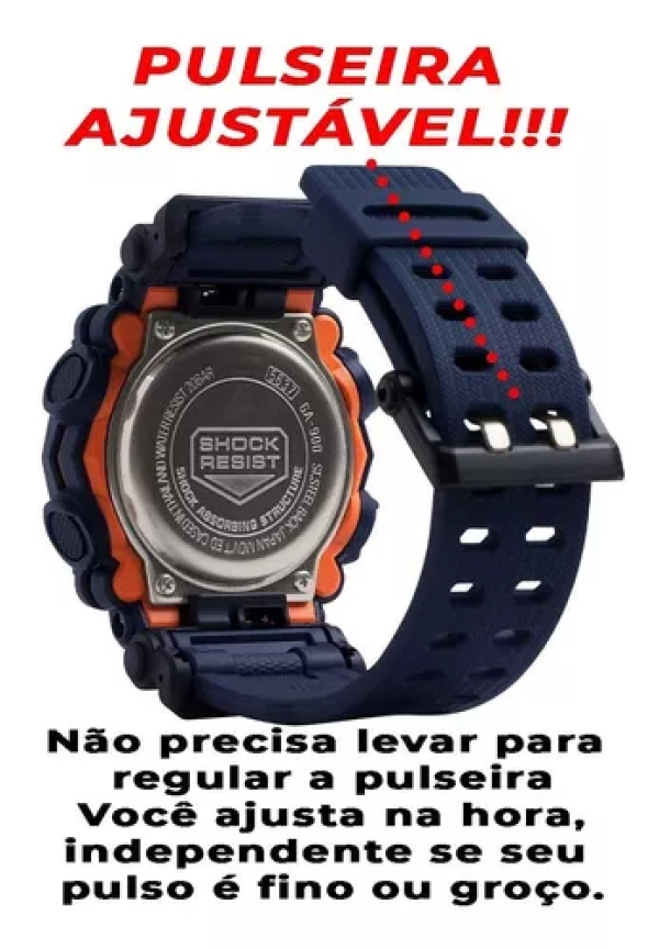 RelÃ³gio Masculino Sport-shock Prova DÂ´Ã¡gua