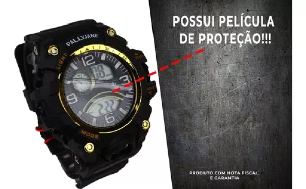 RelÃ³gio Masculino Sport-shock Prova DÂ´Ã¡gua