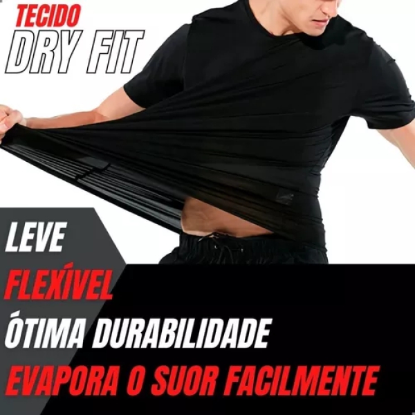 Kit 5 Camisetas BÃ¡sicas Masculina Dry Fit Lisa Tradicional