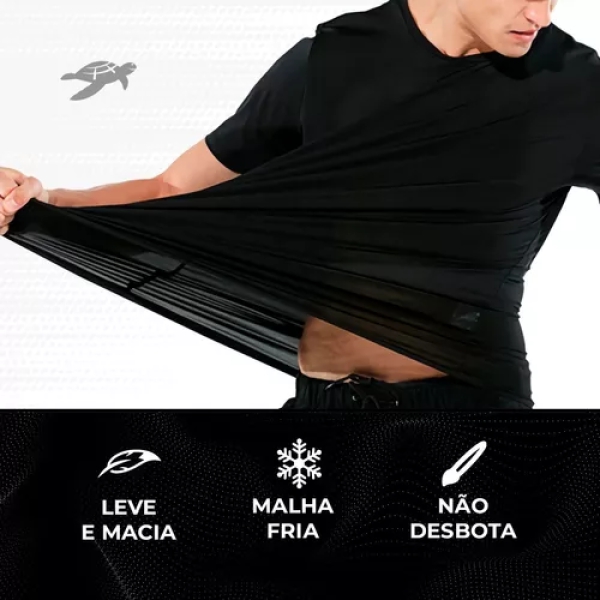 Kit 5 Camisetas BÃ¡sicas Masculina Dry Fit Lisa Tradicional BLACK FRIDAY